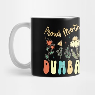 Retro Groovy Proud Mother of a few dumbass kids Mug